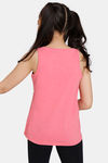Rosaline Girls Knit Poly Top - Pink Lemonade — thumbnail 3